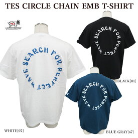 【The Endless Summer】 エンドレスサマー 2574304 TES CIRCLE CHAIN EMB T-SHIRT 半袖Tシャツ 刺繍 サークルロゴ メンズ レディース