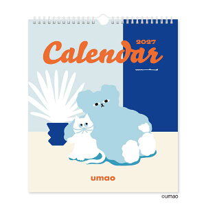 �V���{�J�����_�[ 2027�N�J�����_�[ umao �Ǌ|�� [300×260mm] �ߘa9�N �Ǌ|���J�����_�[ �l�C�C���X�g���[�^�[ umao���� NK-4030