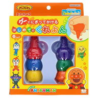 サンスター文具 それいけ！ アンパンマン グーでにぎってかける はじめてのくれよん 6色 クレヨン マイフ…