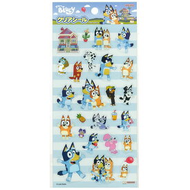 【40個までメール便OK】 サンスター文具 BLUEY ブルーイ クリアシール 3歳以上 2232396A