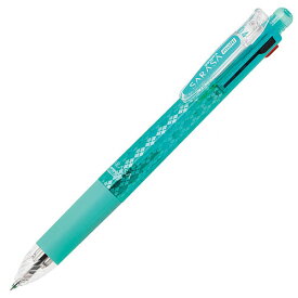 【メール便OK】ゼブラ サラサマルチ 0.4mm 多機能ジェルボールペン 4色＋シャープペンシル ブルーグリーン【P-J4SAS11-BG】