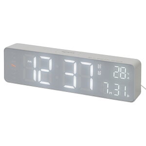 LED WiFi CLOCK Bueno SLW426 SLW427�f�W�^�����v �u�����v �|�����v WiFi�Ή� �ڊo�܂����v �����v LED �A���[�� �C���e���A �������� SLOWER �u���b�N�i�z���C�gLED�j �z���C�g�i�z���C�gLED�j �yB�z