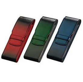 [パイロット]本革製レザーペンケースPILOT×CYPRIS （パイロット×キプリス）牛革製漆加工 ペンシース2本差【CLS2-01-R/L/G】