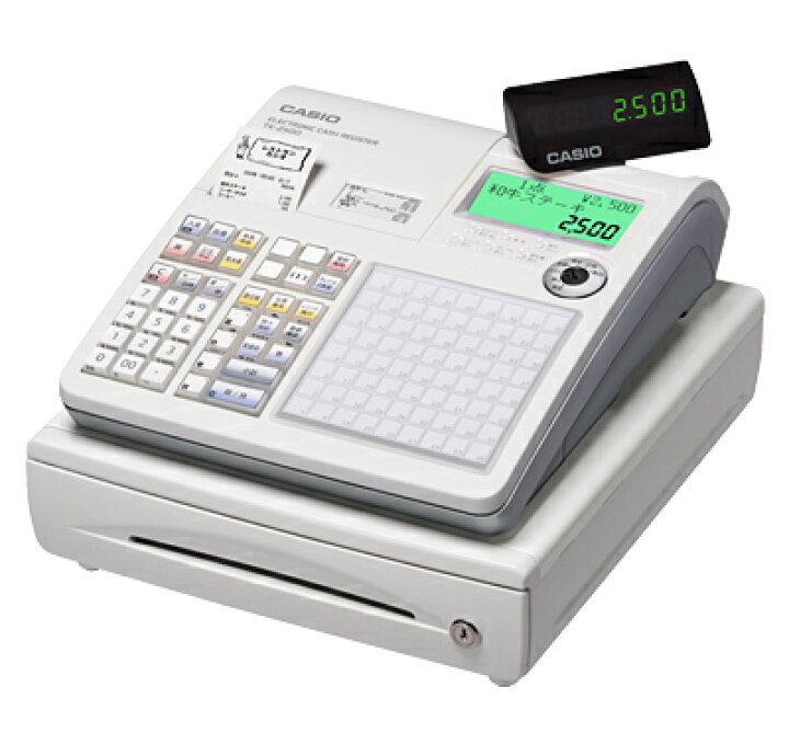 楽天市場】【送料無料】[カシオ]レジスター（ネットレジ） TK-2500-4S 