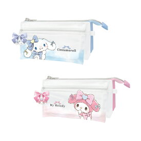 サンリオキャラクターズ　フラップポケットペンケース　るんるんリボン　2柄　[M便 1/1]