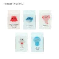 サンスター文具　氷漬けになったいきもの消しゴム　ちいさないきもの　5種類のうちどれが届くかはお楽し…