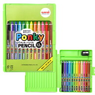 ポンキーペンシル 12色セット K800PK12CLT 4902778169797 図画 工作 混色 小学生 子ども 4歳 5歳 6歳 折…