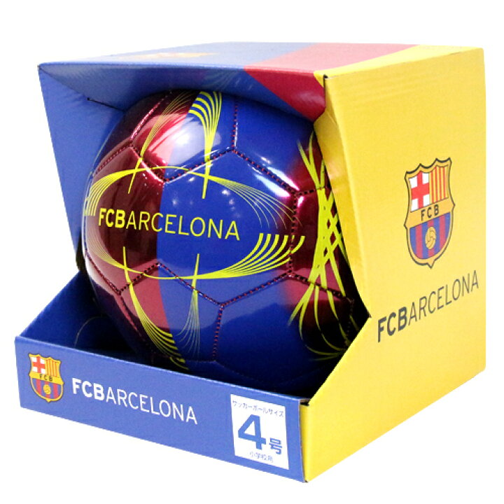 楽天市場 Fcb Fcバルセロナ 4号サッカーボール Star柄 ランドセルと文房具 シブヤ文房具