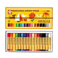 サクラクレパス 太巻 16色 LP16R 4901881142857 定番 クレヨン 絵 描画 保育園 幼稚園 小学生 小学校 ぬ…