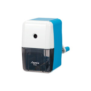 Asmix<アスカ> らくらくあんしんけずりきミニ<手動鉛筆削り> ブルー PS90B