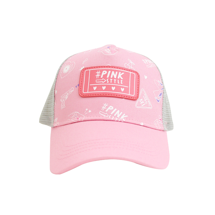 キャップ 卸売り かわいい おしゃれ 女の子 Pink Style柄 ジュニア帽子