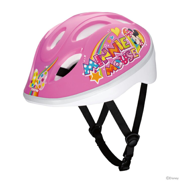 楽天市場 ディズニー ミニーマウス キッズヘルメット Sサイズ 53 57cm 子供用ヘルメット Disneyzone ランドセルと文房具 シブヤ文房具