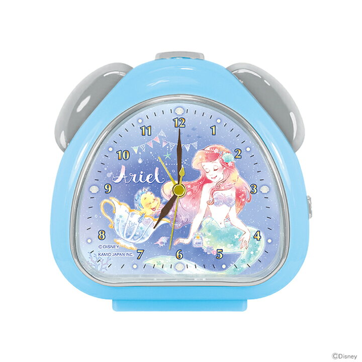 楽天市場 ディズニー 時計プリンセス アリエル さんかくクロック Disneyzone ランドセルと文房具 シブヤ文房具