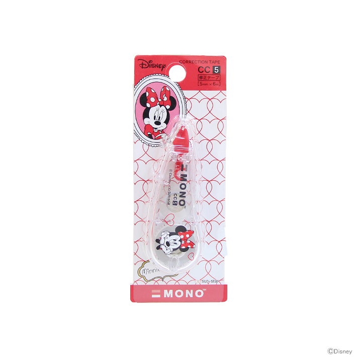 ミッキーマウス ミッキー かわいい 文房具 Disney ディズニー ミニーマウス モノcc修正テープ 1 Dc M便 ミニー柄 卓抜 Disneyzone