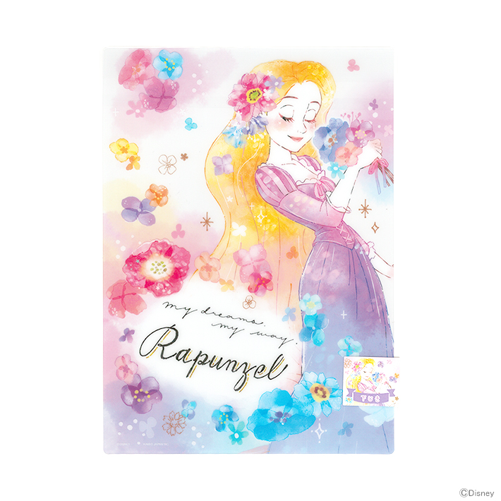 キャラクター 女の子 かわいい Disney ディズニー プリンセス ラプンツェル M便 海外輸入 B5 52614 1 下敷き Disneyzone
