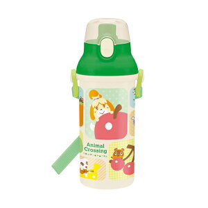 どうぶつの森 抗菌 食洗器対応直飲みワンタッチボトル 480ml PSB5SANAG 2021