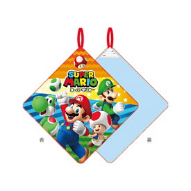 スーパーマリオ　ループタオル　アクションスター柄　[No.4505001500]　新入学文具　[M便 1/3]