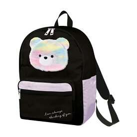 ぬいぐるみフェイス　Dパックリュック　11L　パープル　107888