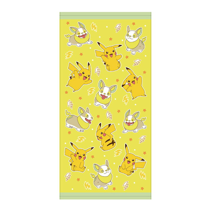 楽天市場 ポケモン コンパクトバスタオル ピカチュウ ワンパチ柄 Zs Cl ランドセルと文房具 シブヤ文房具