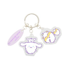 ナガノ×サンリオキャラクターズ　3連キーホルダー　シナモロール＆コロコロクリリン柄　4901770687322　[M便 1/8]