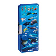 クツワ　筆箱　両面　学べる2ドア筆入　海洋生物　SF022　学べるシリーズ　新入学文具　小学生 男の子 女…