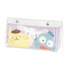 サンリオキャラクターズ　クリアハイペンケース　むぎゅっとパープル柄　112309 [M便 1/4]