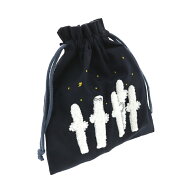 ムーミン　サガラ刺繍巾着　MU23　ニョロニョロ　星空柄　4901770719030　[M便 1/5]