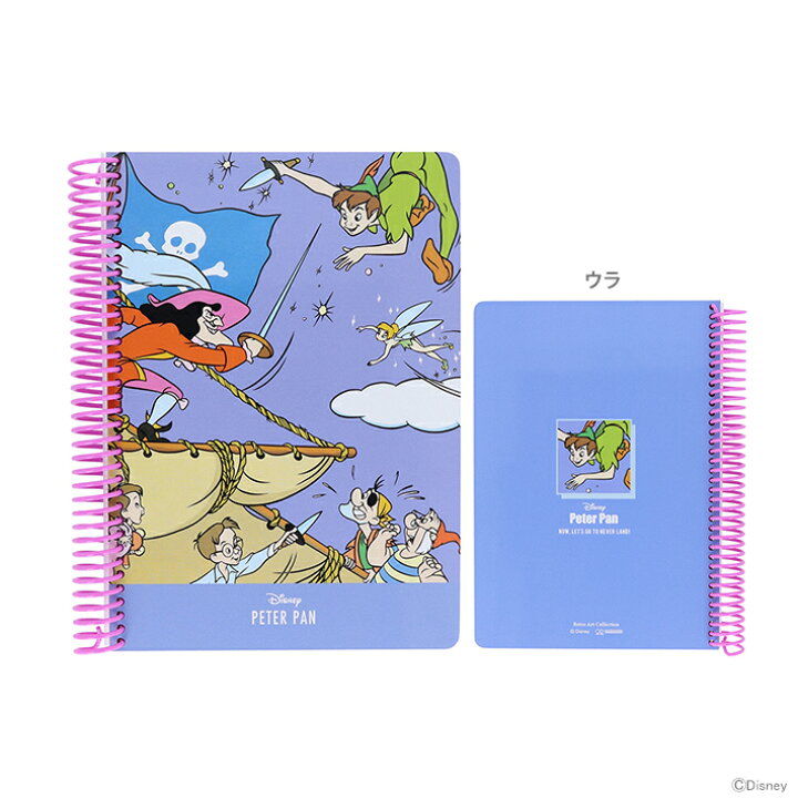 楽天市場】ディズニー ピーターパン リングノート B6 レトロアート  