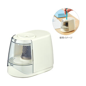 クツワ 鉛筆削り 電動 ドッチモ ホワイト RS041WH 新入学文具