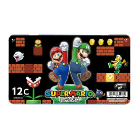 スーパーマリオ　色鉛筆　880級　12色　4902778309384　新入学文具　[M便 1/4]