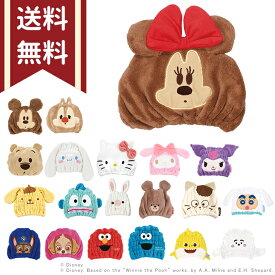 吸水速乾タオルキャップ TOC11 かわいい ディズニー サンリオ パウパト キャラクター ヘアキャップ 子供用 キッズ 3歳 4歳 5歳 小学生 マイクロファイバー 巻き タオル 頭 ドライタオル グッズ お友達 プレゼント [M便 1/1]　[disneyzone]