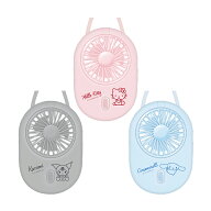〔特売〕サンリオキャラクターズ　ハンズフリーファン　ハローキティ/クロミ/シナモロール 扇風機 首掛け…