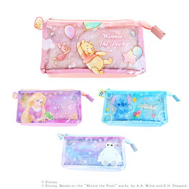 【買い回りでP最大10倍！】ディズニー　フラットペンケース　4柄　[M便 1/1]　[disneyzone]