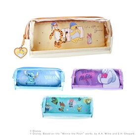 【買い回りでP最大10倍！】ディズニー　Wファスナーペンケース　4柄　[M便 1/1]　[disneyzone]