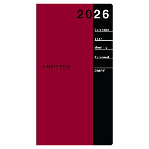 y[֑Ήz_CS[ _CA[蒠y2026 nfBsbN Handy pick Diary SMALL 1ubN E1085z