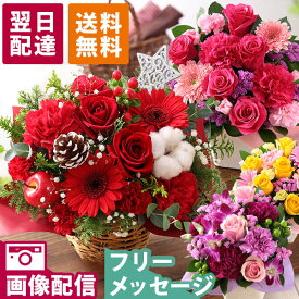 【最短 翌日届け 14時まで】花 誕生日 ギフト おまかせ アレンジメント Sサイズ 誕生日プレゼント 生花 お花 女性 母 妻 バラ 薔薇 ユリ バルーン お祝い 花束 プレゼント バースデー 結婚記念日 結婚祝 退職祝 フラワー 画像配信 冬 クリスマス