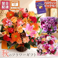 誕生日 アレンジメント ギフト 花束 おまかせ 【翌日届け 14時まで】 花 Mサイズ 秋 ハロウィン プレゼン…