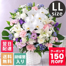【クーポンで150円OFF！】【最短 翌日届け 14時まで】 お供え お悔やみ 花 お盆 旬のおまかせアレンジメント LL 供花 仏花 フラワー ギフト プレゼント メモリアル アレンジ お彼岸 法要 供養 初盆 命日 お悔み 法事 四十九日 枕花 仏事 弔事 供花 喪中