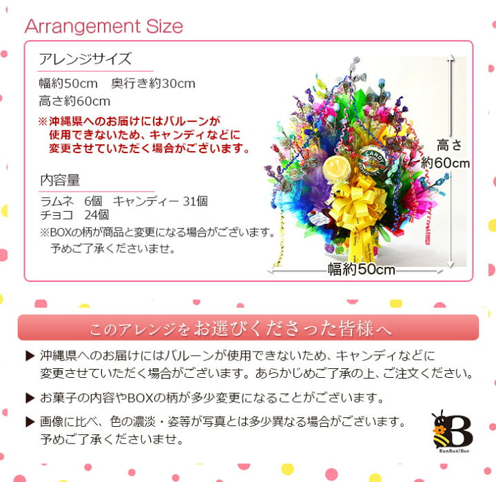 楽天市場 あす楽 14時まで キャンディブーケ スイーツ アレンジ スペシャルparty 送料無料 誕生日プレゼント 女性 誕生日 プレゼント ギフト お祝い 七五三 歓迎会 送別会 出産祝い 開店祝い 花 スイーツ フラワー キャンディー ブーケ 花束 造花 ｂｕｎｂｕｎ ｂｅｅ