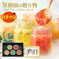 敬老の日 スイーツ ギフト 2026 お菓子 送料無料 5種の フルーツ ゼリー おしゃれ 詰め合わせ 人気 果樹…