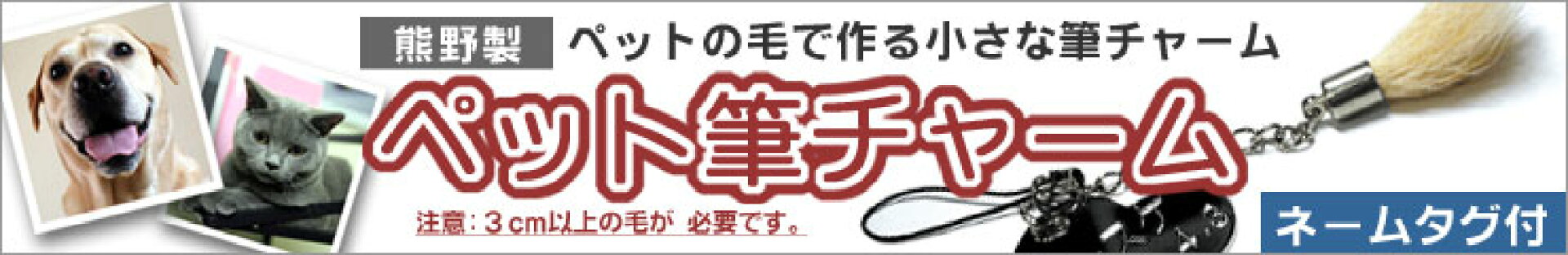ペット筆チャーム