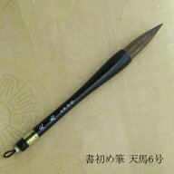 書初筆 天馬(てんま)6号 条幅・楷書・行書 赤毛兼毫筆 小学生 中学生