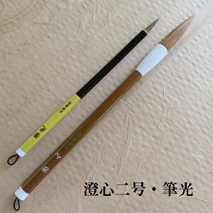 澄心(ちょうしん)二号・筆光(ふでひかり)/二本組/兼毫筆/楷書・行書/熊野で造る筆/小学生/中学生/学生