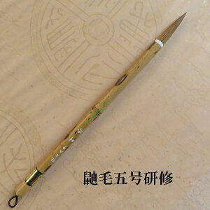鼬毛五号研修(けんしゅう) イタチ兼毫筆 楷書・行書 熊野で造る筆 学生 大人