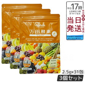 万田酵素 ペーストタイプ GINGER ジンジャー 分包 77.5g (2.5g×31包) 3個セット 万田酵素 万田発酵 健康 健康食品 人気 野菜 果物 桑の実 栄養補助 食生活 健康習慣 スーパーフード 美容 送料無料