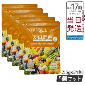5個セット 万田酵素 ペーストタイプ GINGER ジンジャー 分包 77.5g (2.5g×31包)万田酵素 万田発酵 健康 健康食品 人気 野菜 果物 桑の実 栄養補助 食生活 健康習慣 スーパーフード 美容 送料無料