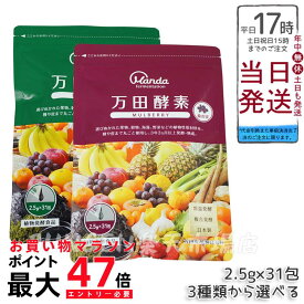 【選べる3種類】万田酵素 ペーストタイプ GINGER ジンジャー/スタンダード/マルベリー 分包 77.5g (2.5g×31包)万田酵素 万田発酵 健康 健康食品 人気 野菜 果物 桑の実 栄養補助 食生活 健康習慣 スーパーフード 美容 送料無料