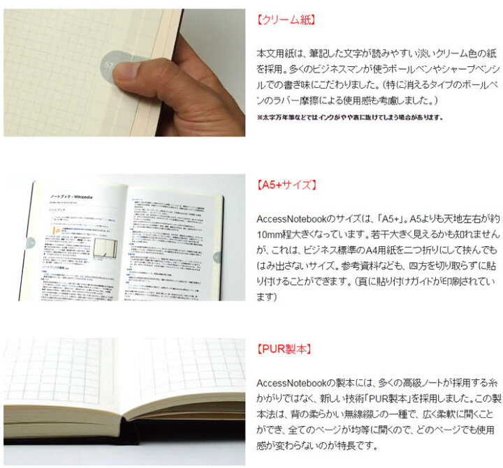 楽天市場】【全3色】フジカ／アクセスノートブック Access Notebook 