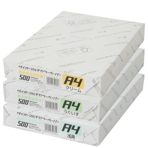 【A4・全10色】プラス/ダイオーマルチカラー コピー用紙 A4 (CW-620C・86-4) 500枚入 カラーペーパー PLUS