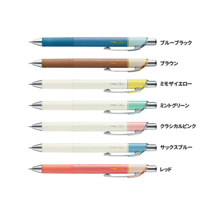 楽天市場 全7色 芯径0 4mm ボールペン エナージェル クレナ ０ ４ｍｍ Bln74l なめらかな描き心地 Pentel ぶんぐる